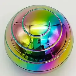 55MM Kinetic energy rotating ball decompression toy aviation aluminum alloy transfer gyro rotating metal desktop gyro gift