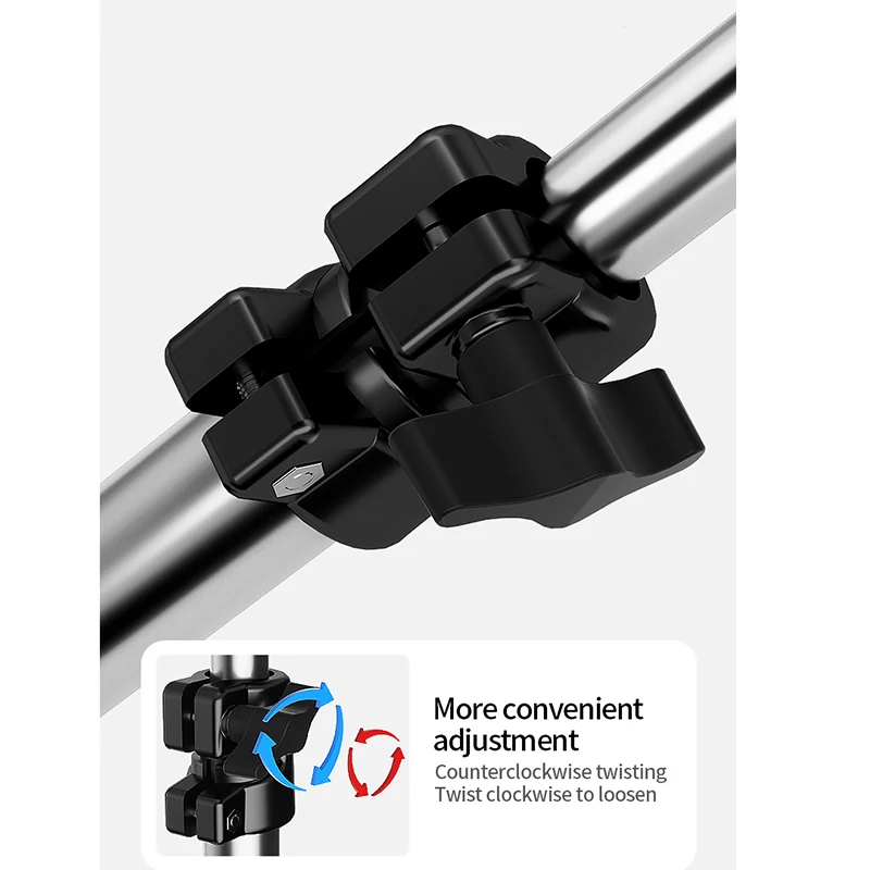 حامل إضاءة تصغير 2.2 متر من Selens حامل ثلاثي من الفولاذ المقاوم للصدأ خفيف الوزن مع وسادة هوائية ومحولات 1/4 3/8 لاستوديو الصور