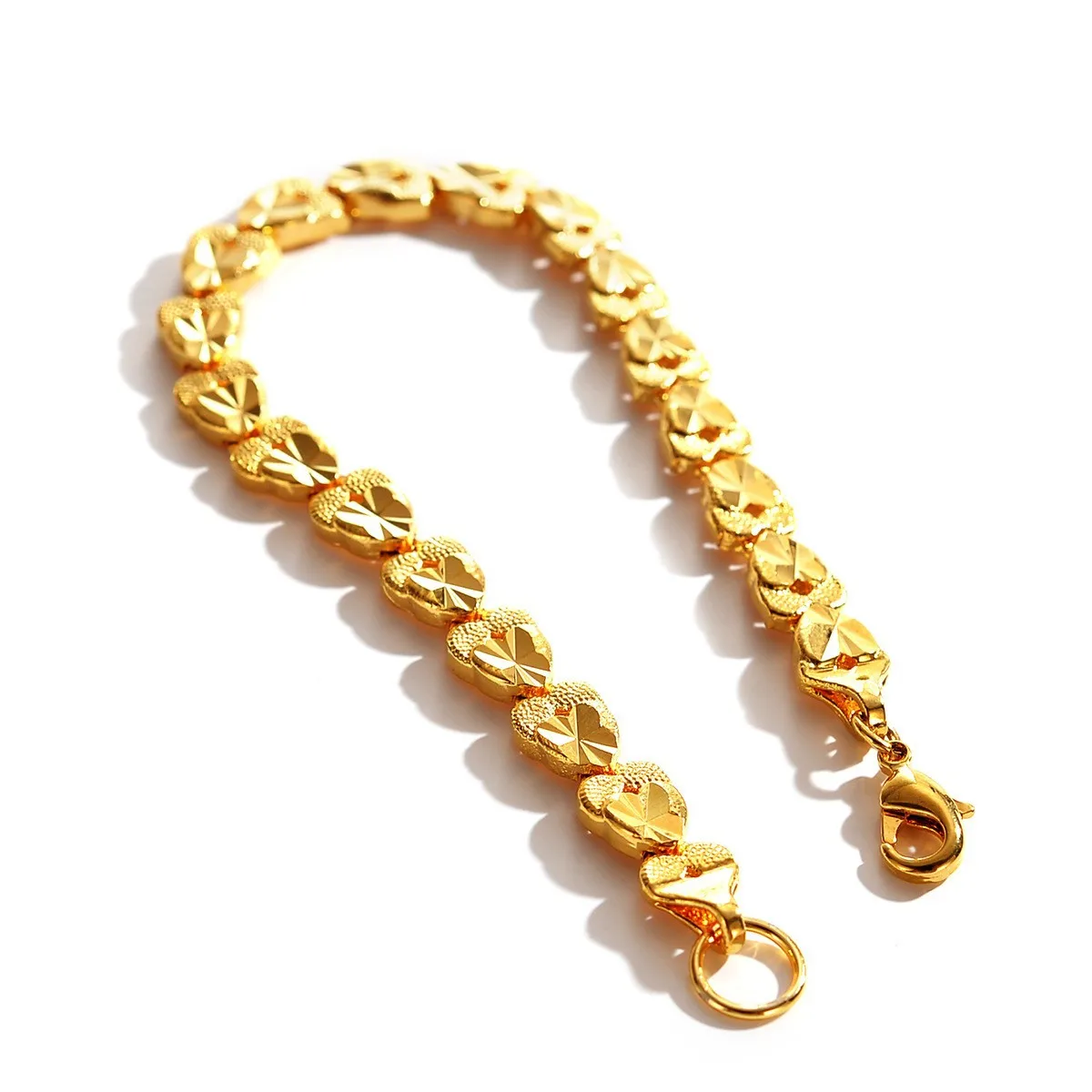 Noble AU999 gold new jewelry 24K pure gold womens bracelet real gold couple fashion watch chain wrist chain