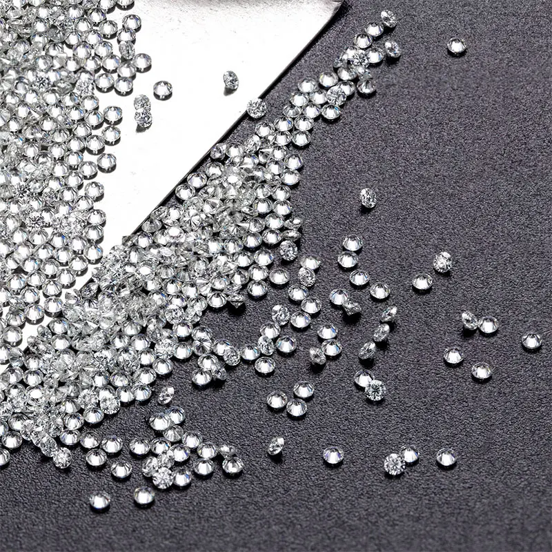 Rundschliff 0,7–2,9 mm 1 Karat Rolle Moissanit D Farbe VVS1 Kleiner Nahkampf-Lieferant mit losem Edelstein – Detail 11