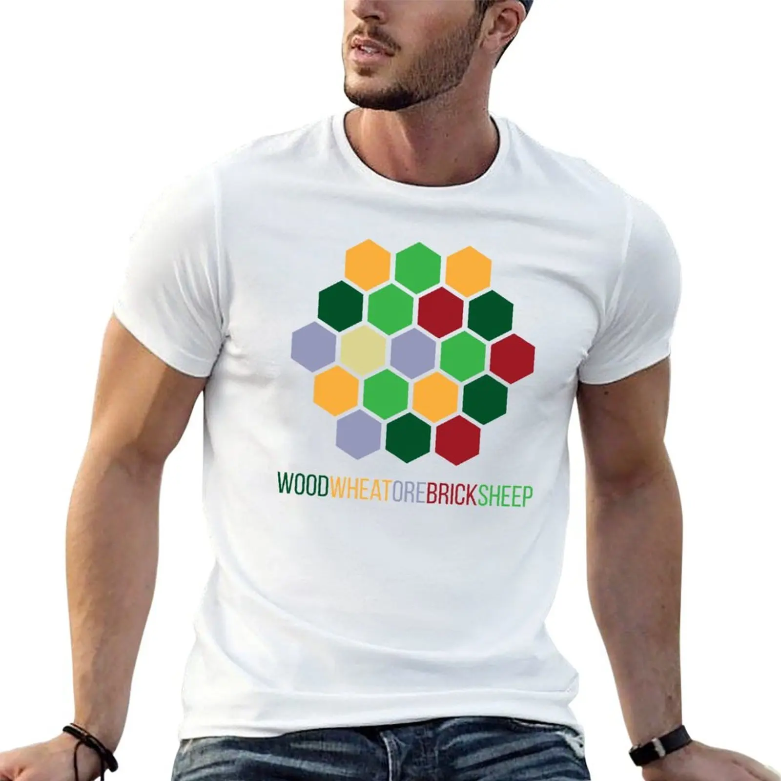 

Settlers Resource Board Game T-Shirt t shirts for man graphic tees man t shirt cotton T-Shirt