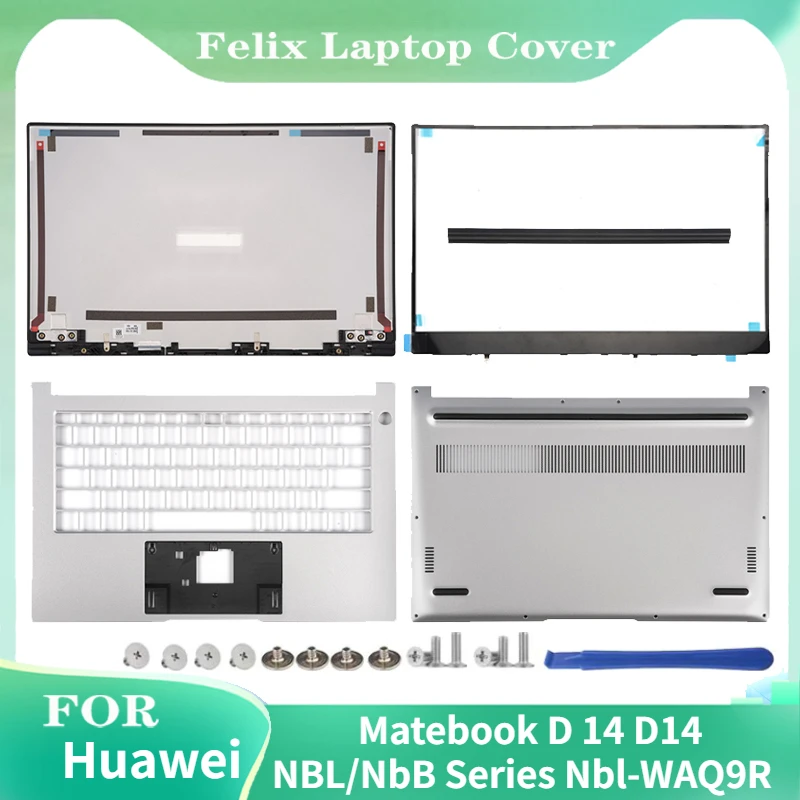 Laptop Case For Huawei Matebook D14 NbB-WAH9 Nbl-WAQ9R NBIL/NBM NwM-WFQ9 NBZ-WBH9 B3-410 Back Cover/Bezel/Palmrest/Bottom Repair