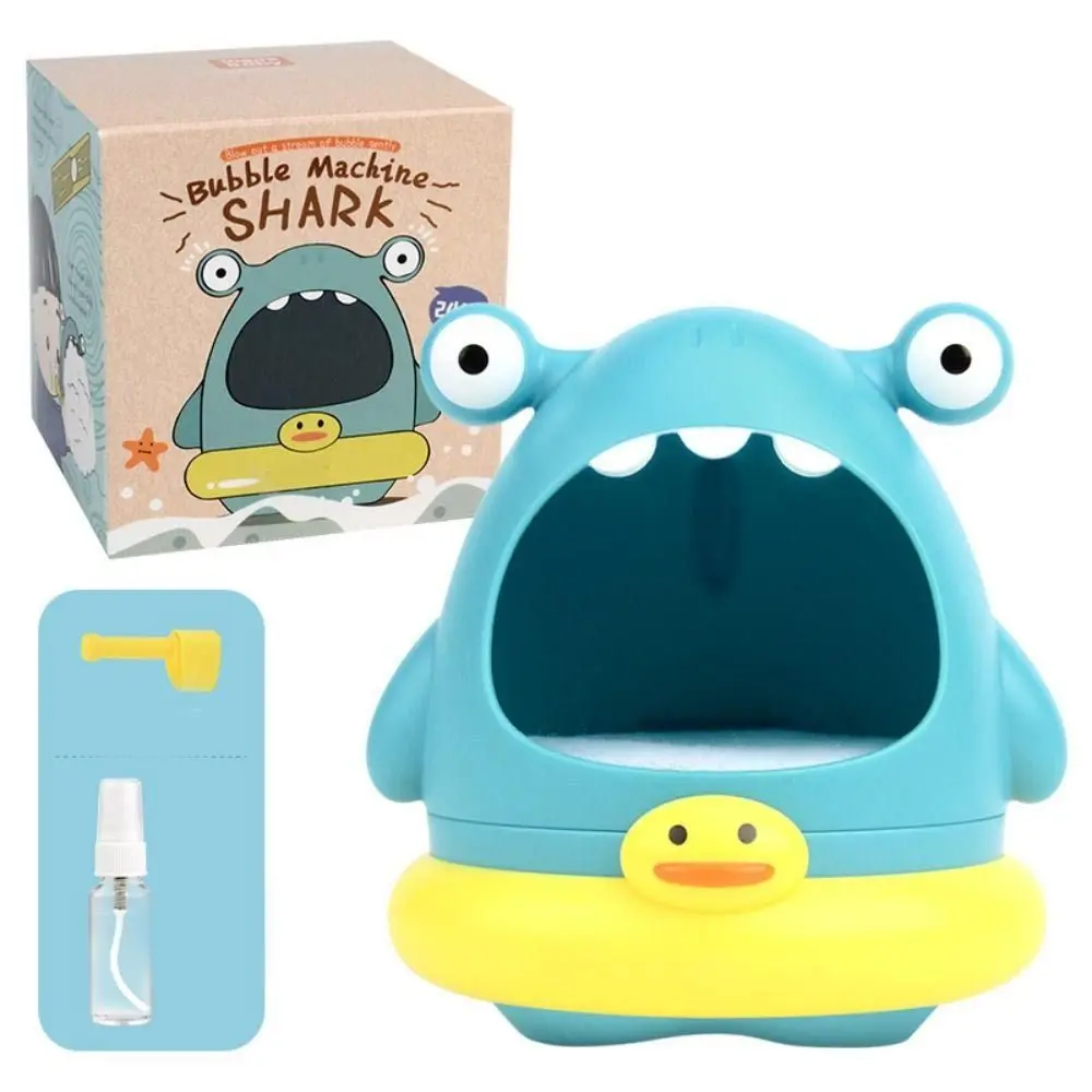 Interactive Bubble Blowing Machine Cartoon Crab Bath Toys Shark Plastic Children Soap Machine Intellectual Development