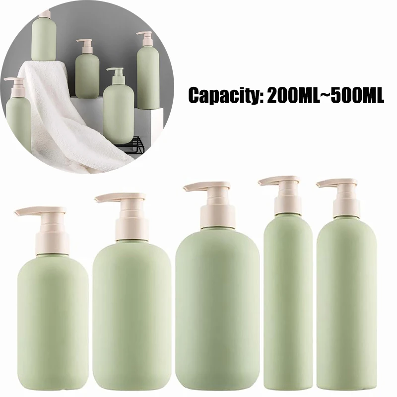 Przenośne pojemniki na żel w butelkach Akcesoria łazienkowe 200~500ML Odporny na rdzę Szampon Płyn do przechowywania Wielokrotnego napełniania Dozownik do mydła w piance