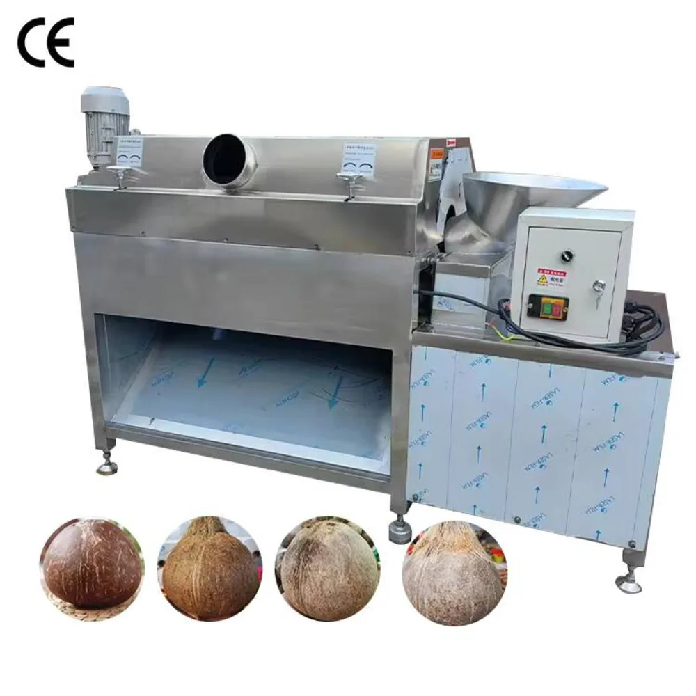 Coconut Processing Equipment Dry Fiber Remover Polishing Machine Coconut Shell Polisher For Sale