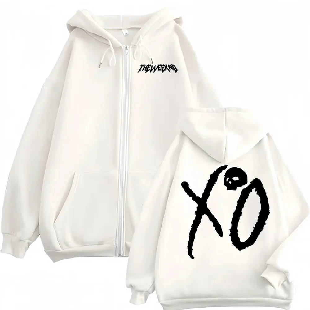 The Weeknd XO After Hours Til Dawn Jacke Sweatshirts Herrenbekleidung Übergroße Kapuzenpullover mit Reißverschluss Fleece Langarm-Pullover mit Reißverschluss – Detail 7