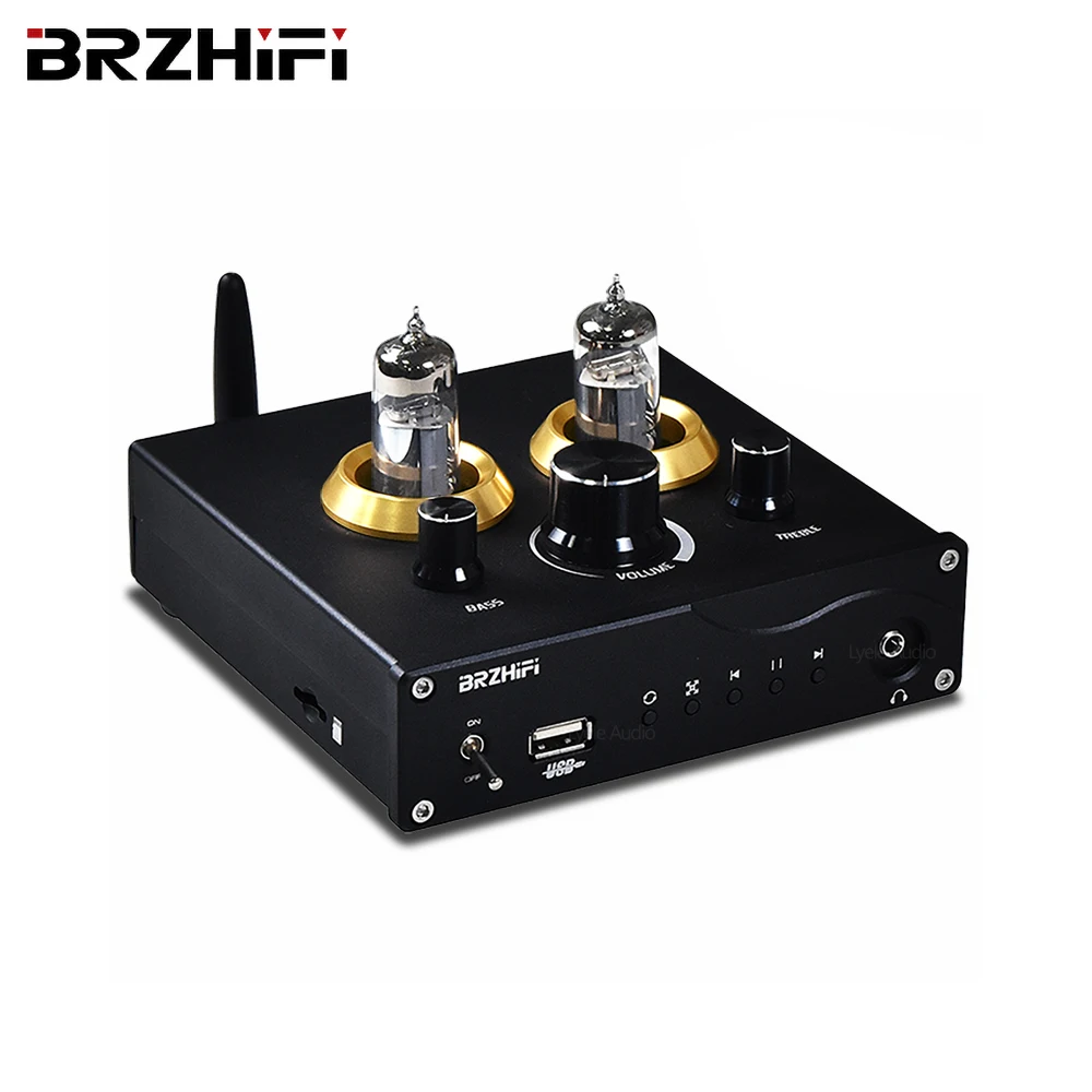 ES9023 DAC Tube Headphone Amplifier 6J3 Bluetooth 5.0 HiFi Home Sound Amplifier TL072C Vacuum Tube Preamplifier U Disk TF Card