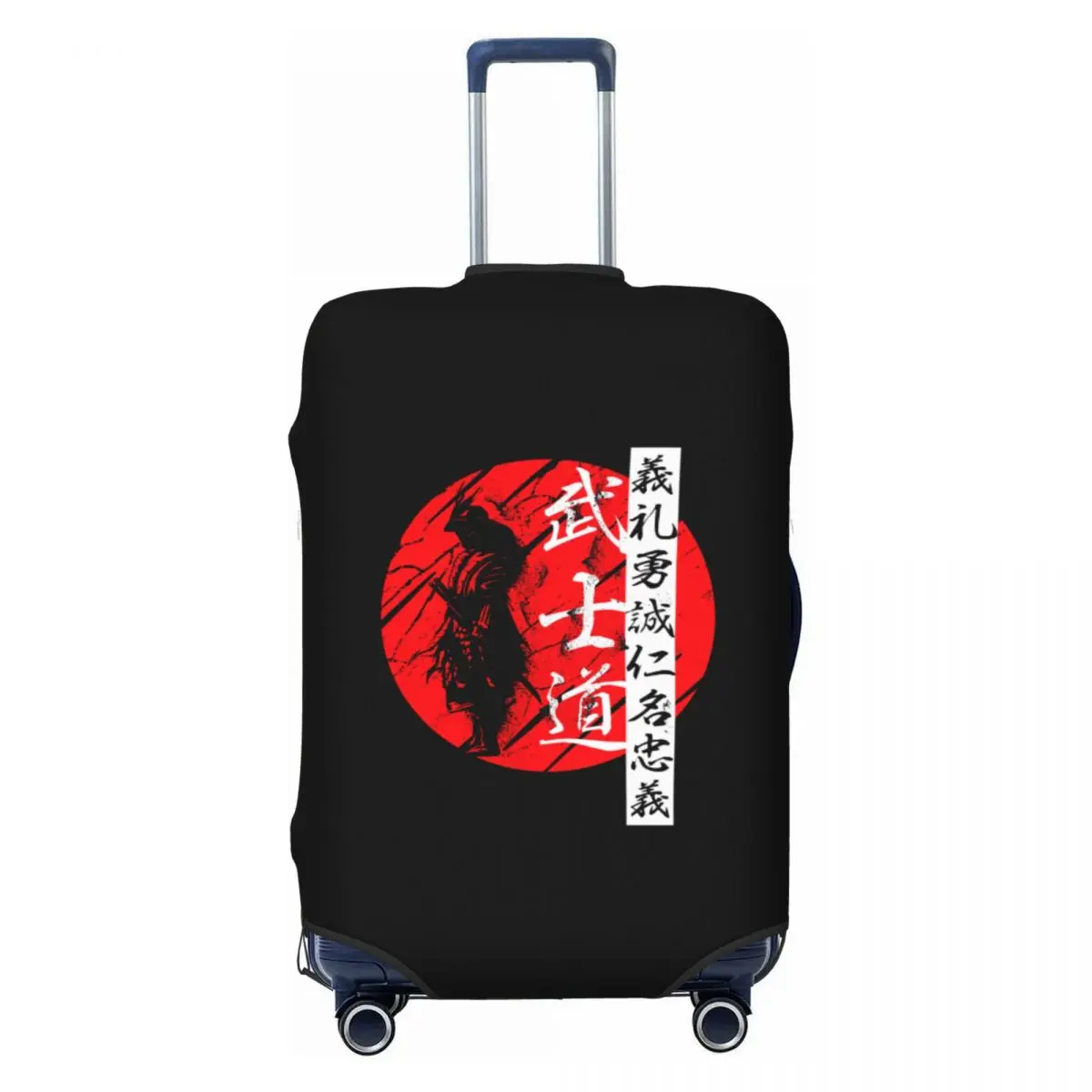 

Пользовательский код Бусидо самурай кандзи черный чехол для багажа японский воин катана защитные чехлы для чемодана костюм для 18-32 дюймов