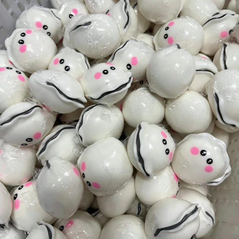 Handmade Crunchy Cute Oyster Squishy Fidget Toy Soft Simulation Food Shape Squeeze Sensory Toy Stress Relief Anti-Anxiety Toy ﻿ image 5