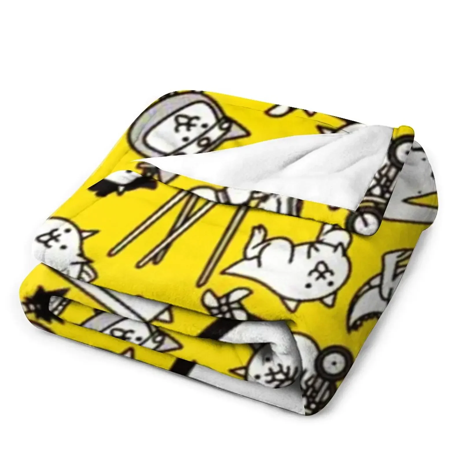 Battle Cats Throw Blanket Decorative Sofas Bed linens Blankets