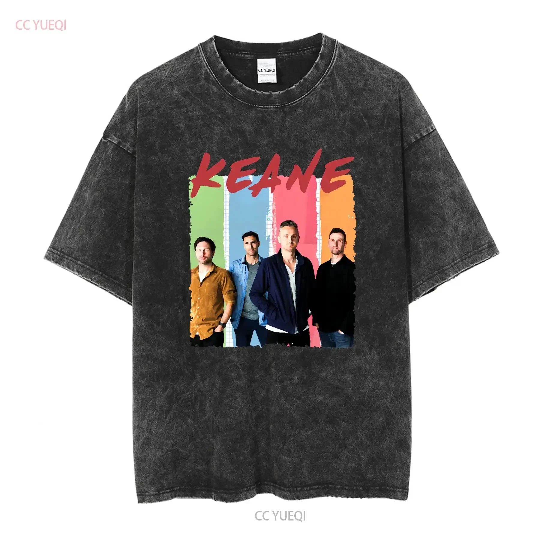 Customization Shirt Keane Band Classic Essential T Shirt Long Or Short Sleeves Vintage Washed Graphic Versatile Top For Everyday