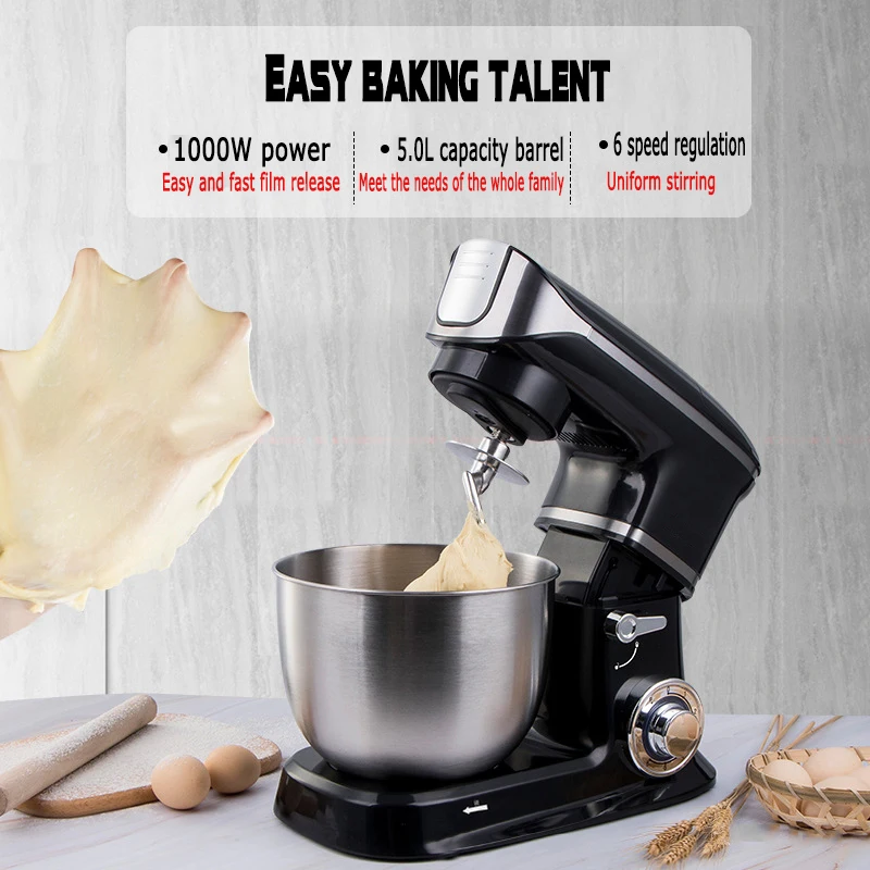 Multifunction Kitchen Meat Grinder Juicer Chef Food Stand Mixer Cream Egg Whisk Cake Dough Mixing Kneader Bread Home