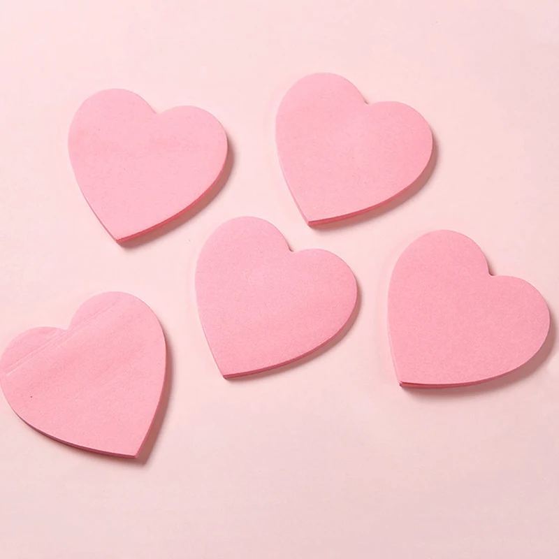 40Sheets Heart Sticky Notes Notepad Self Sticky Note Pads Notebook Planner Sticker For Office Stationery Student Supplies