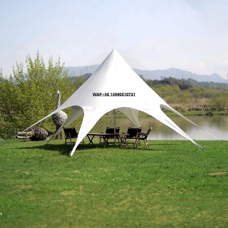 

GSD Outdoor Luxury Star Canvas Tent Canopy for Party Luxury Sun Shelter for Picnic Outdoor Canopy Tipi Tent With Large Capacity