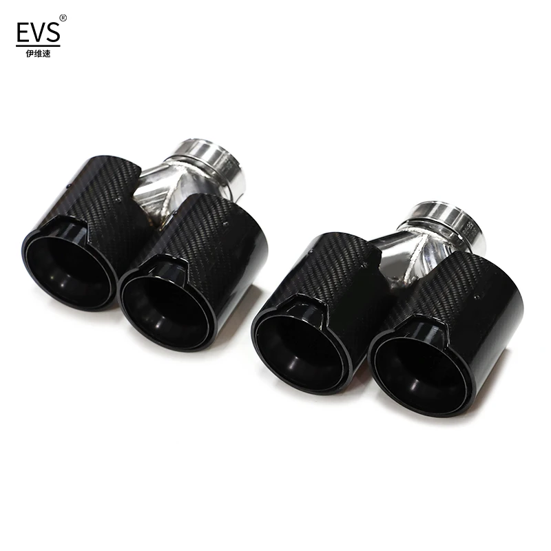 For BMW F10 F11 535d 535i 640i 640d Up To G30 G31 Quad Carbon Fiber Exhaust Tip Car Exhaust System Nozzle Tailpipe