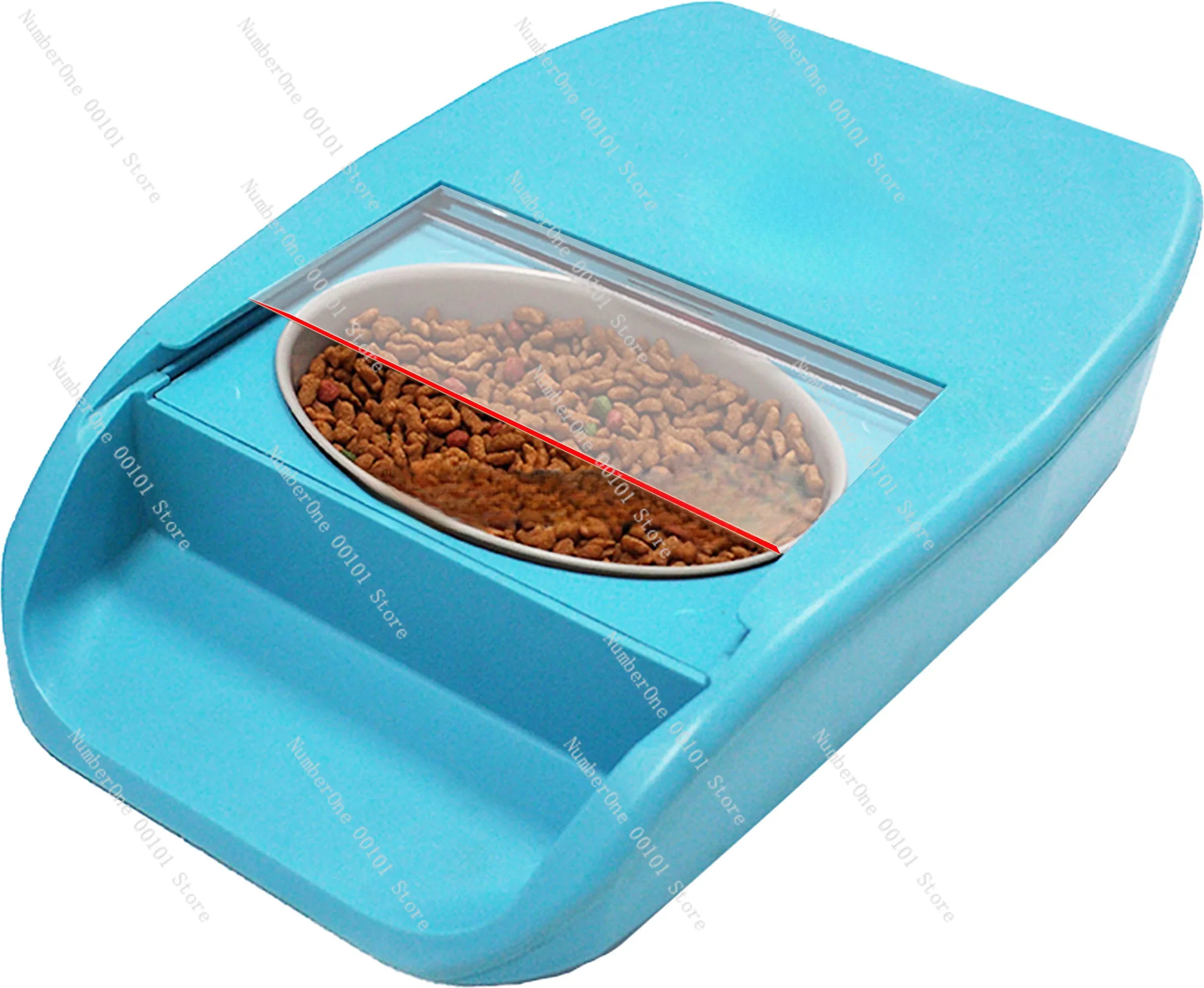 Intelligent Chip Identification Induction Timing Automatic Feeder Induction Switch Cover Wet Food Preservation Pet Cat Bowl