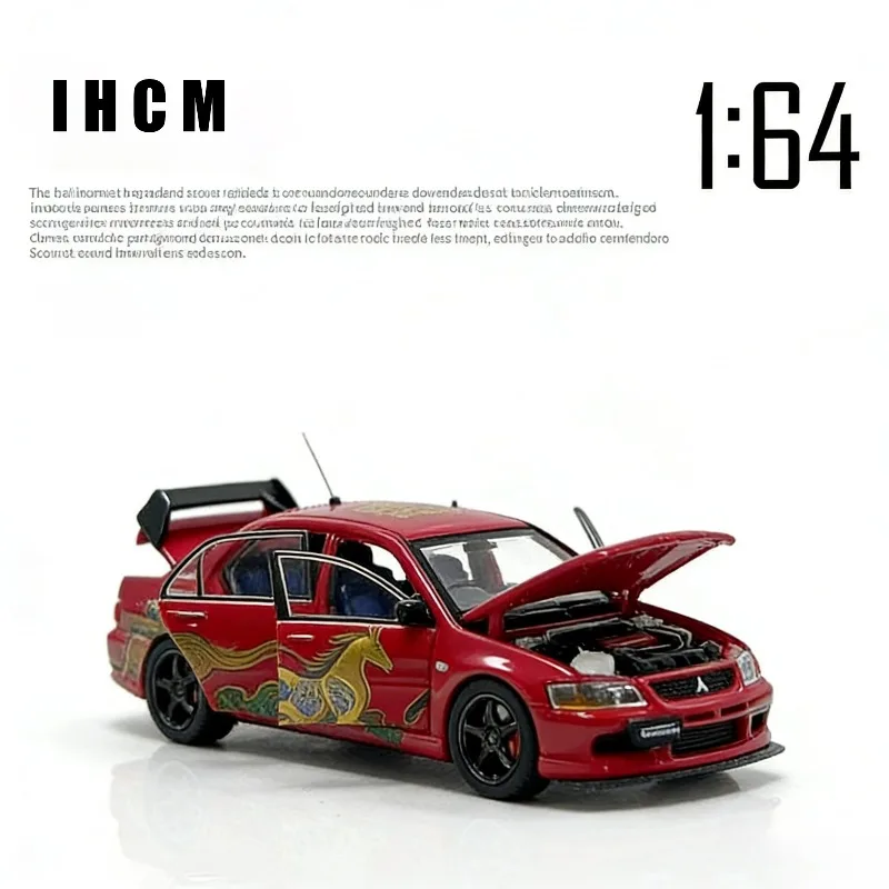 

IHCM 1:64 Mitsubishi Lancer Evolution IX GSR Year of the Horse Limited Edition Car Model Birthday Gift Desktop Ornament