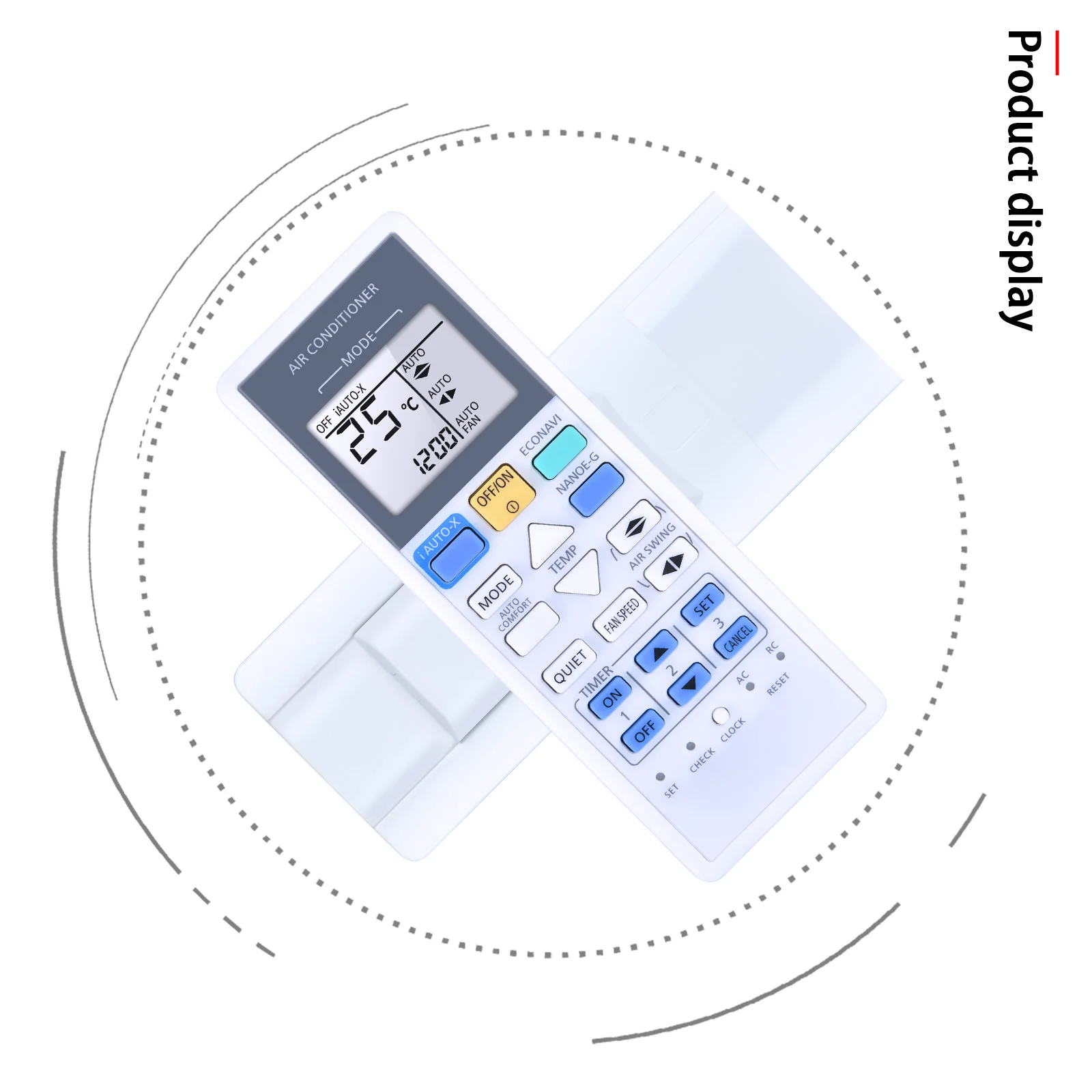 New Remote Control A75C4543 For Panasonic Inverter A/C AC Air Conditioner CS-S28RKH CS-V24RKH