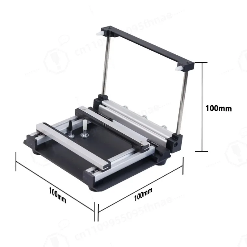 100x100MM Manual Small Screen Printing Station SMT PCB Steel Mesh Solder Paste Printing Table