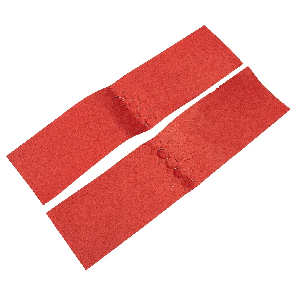 200Pcs Battery Insulators Adhesive Paper Hollow Insulating Gasket For-18650 Red Quality Tool  Accessories