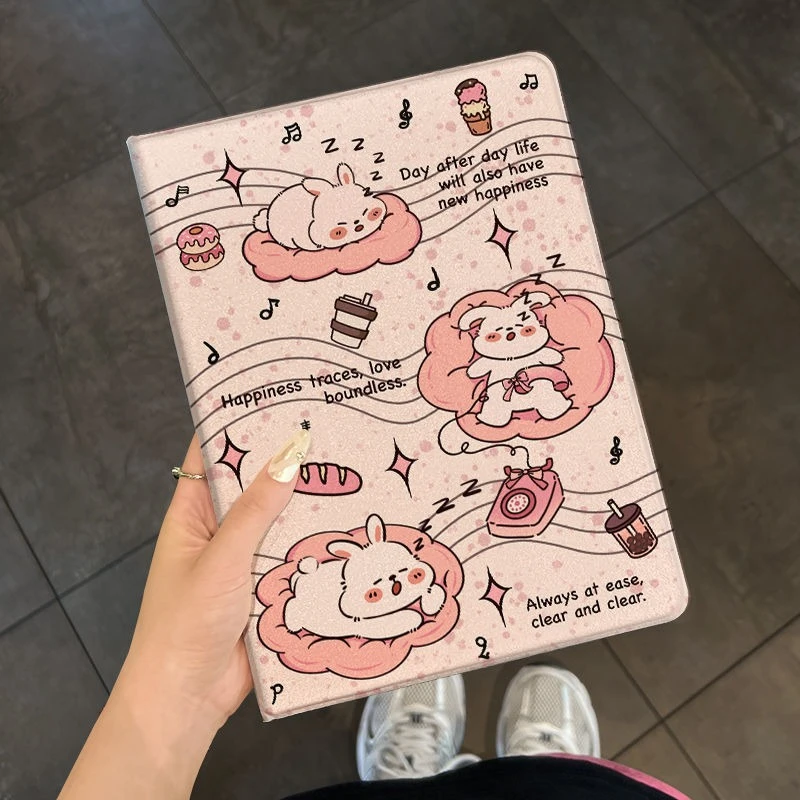 Capa porta-lápis funda para ipad 10.2 caso 7/8/9th gen 10th funds ipad 2017 2018 9.7 polegadas ar 5th 4th 10.9 air 2/3 10.5 gatinho