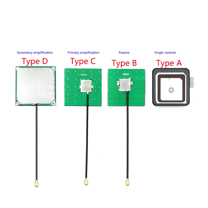 نظام تحديد المواقع + BD GNSS ثنائي النطاق L1 + L5 تراكب السيراميك هوائي سلبي 28DBI مكاسب عالية عالية الدقة العالمي لتحديد المواقع سيارة الملاحة