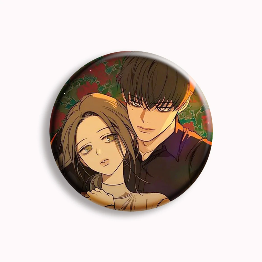 Korean Manga Tears on a Withered Flower Anime Soft Button Pin Beom Tae-Ha Hesu Webtoon Manhwa Brooch Badge Bag Decor Jewelry