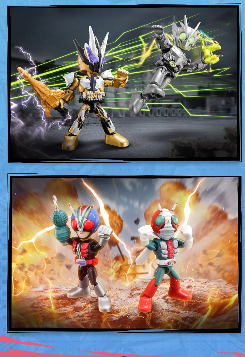 BLOKEES Kamen Rider Bausteine Kabuto Geats Kaixa Delta Masked Rider Actionfigur Zusammengebautes Spielzeug – Detail 13