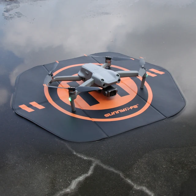 55cm dron składana podkładka do lądowania podwójnie kolorowy z jednej strony skórzana mata parkingowa dla DJI AVATA/Mini 3 Pro/Air 2/Mavic 3 Pro Drone