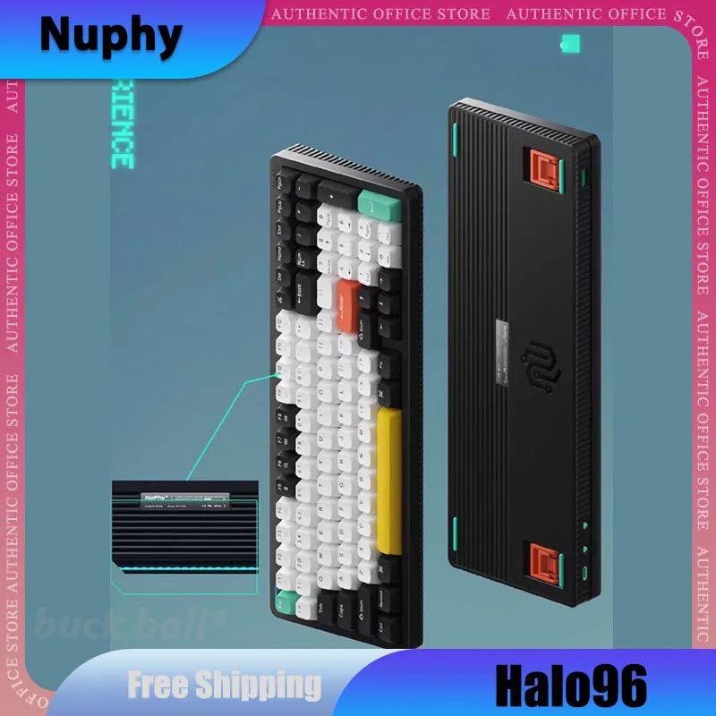 

Nuphy Halo 96 Mechanical Gamer Keyboard 3 mode USB/2.4G/Bluetooth Wireless Keyboard Hot Swap Office Gaming Keyboard For Mac Win