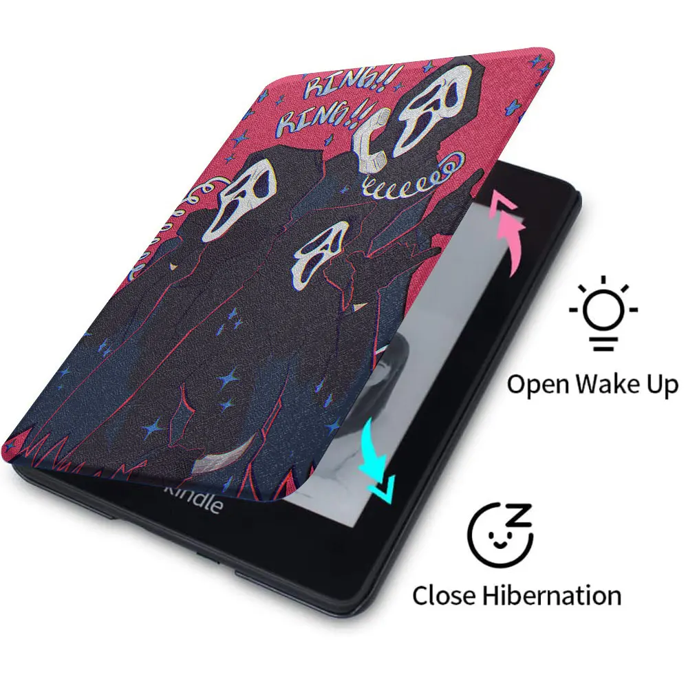 Kindle Fall Paper white3th Silikon Soft shell Funda 6,8 11. 8. Generation Paper white11. in vier ungewöhnlichen Mustern