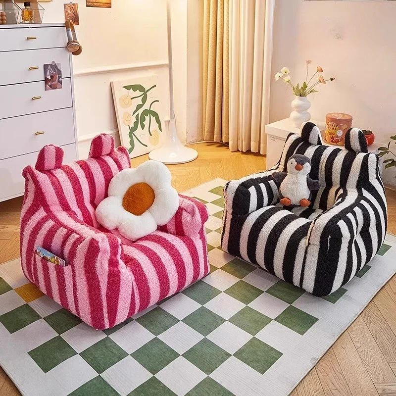 Kids Bean Bag Chair, Stuffed Toddler Bean Bag Sofa With Filler Bean Bag Chair Boys And Girls, Lazy Sofa W Pocket Floor Chair