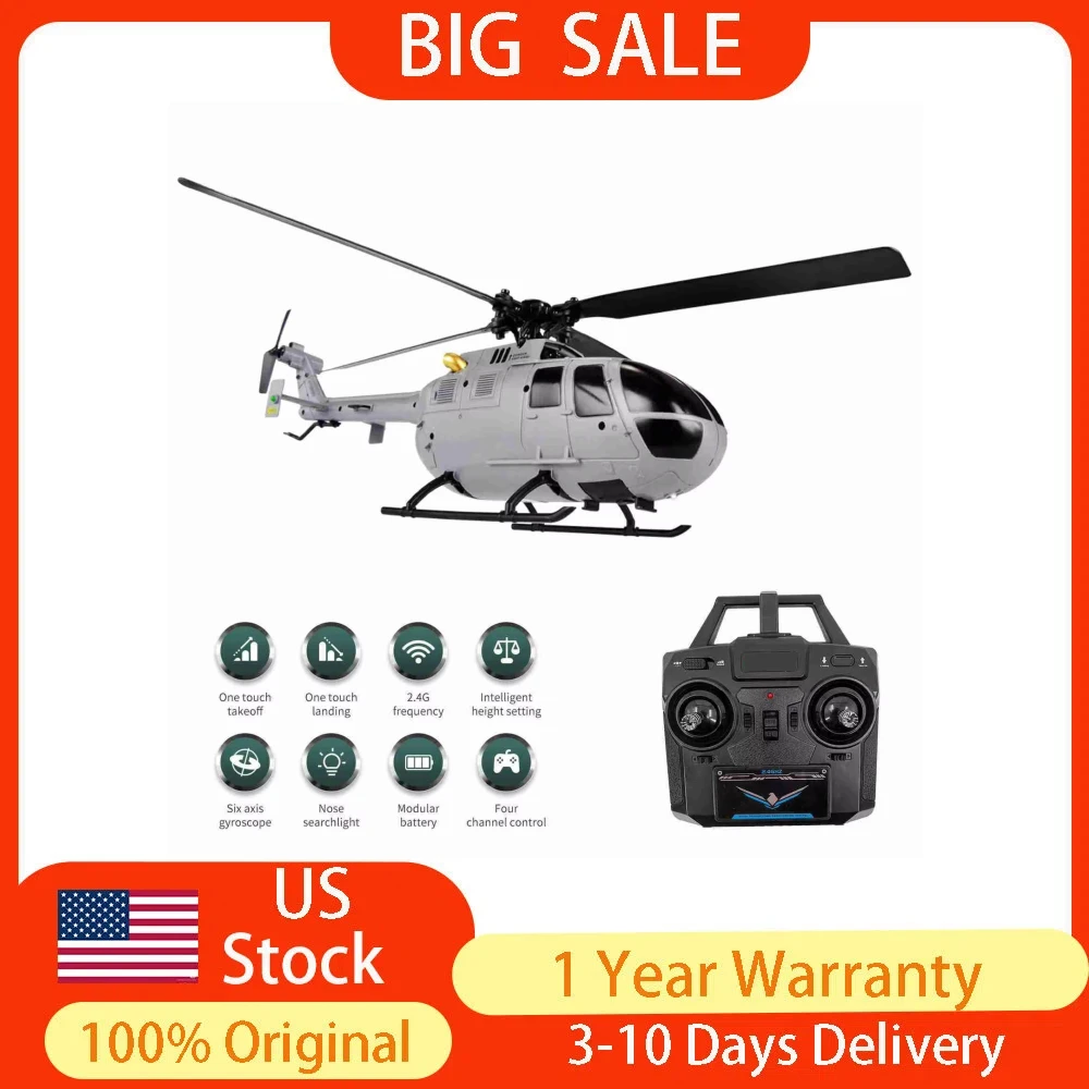 

RC Helicopter RC Drone Single Propeller Without Ailerons 6 Axis Gyro Stabilization RC Airplane Altitude Hold Toy for Boys Girls