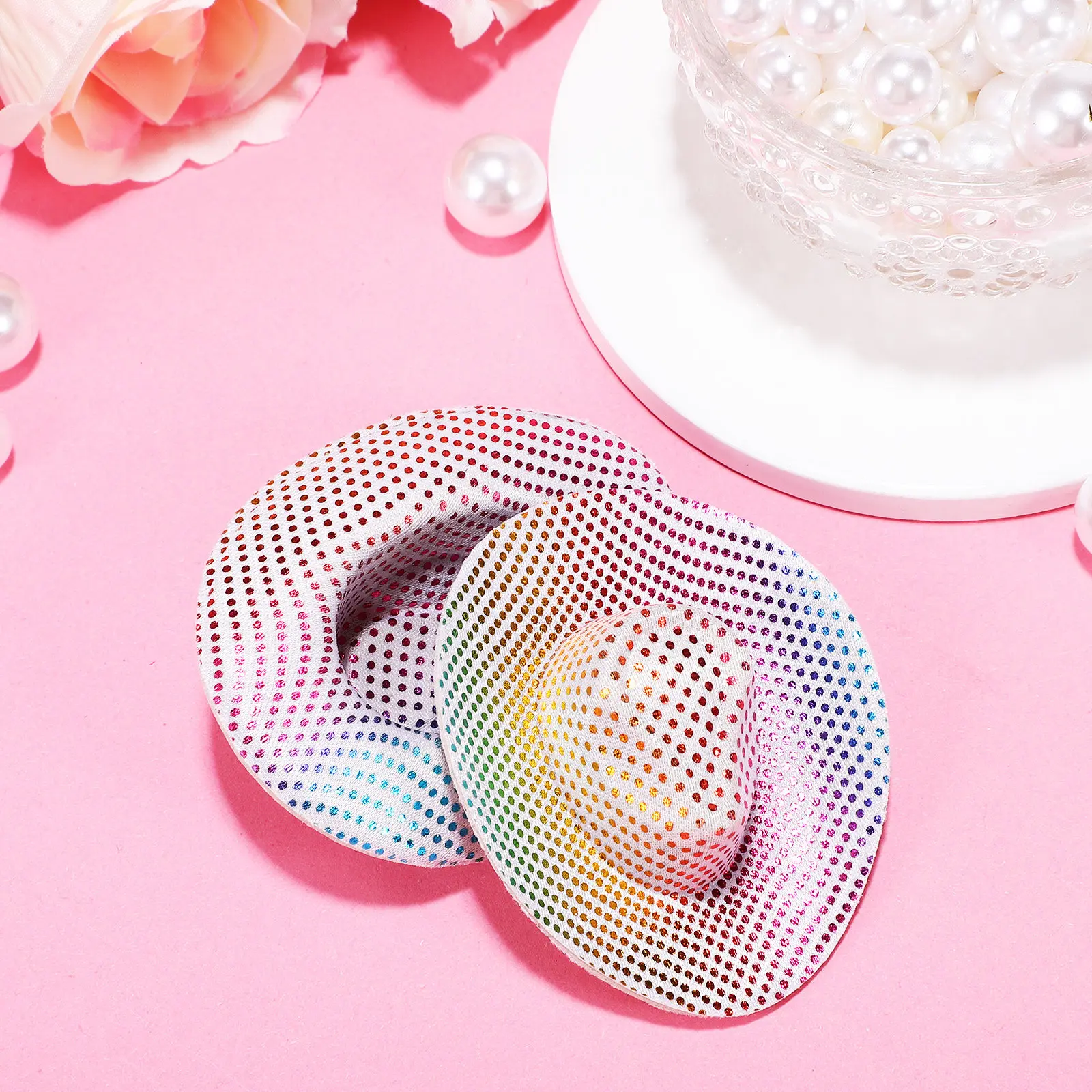 

20 шт. миниатюрных ковбойских шляпок, милые шляпки для ковбойшек, украшения для вечеринок, аксессуары для чаепитий, фестивалей, рукоделия, мини-шляпки