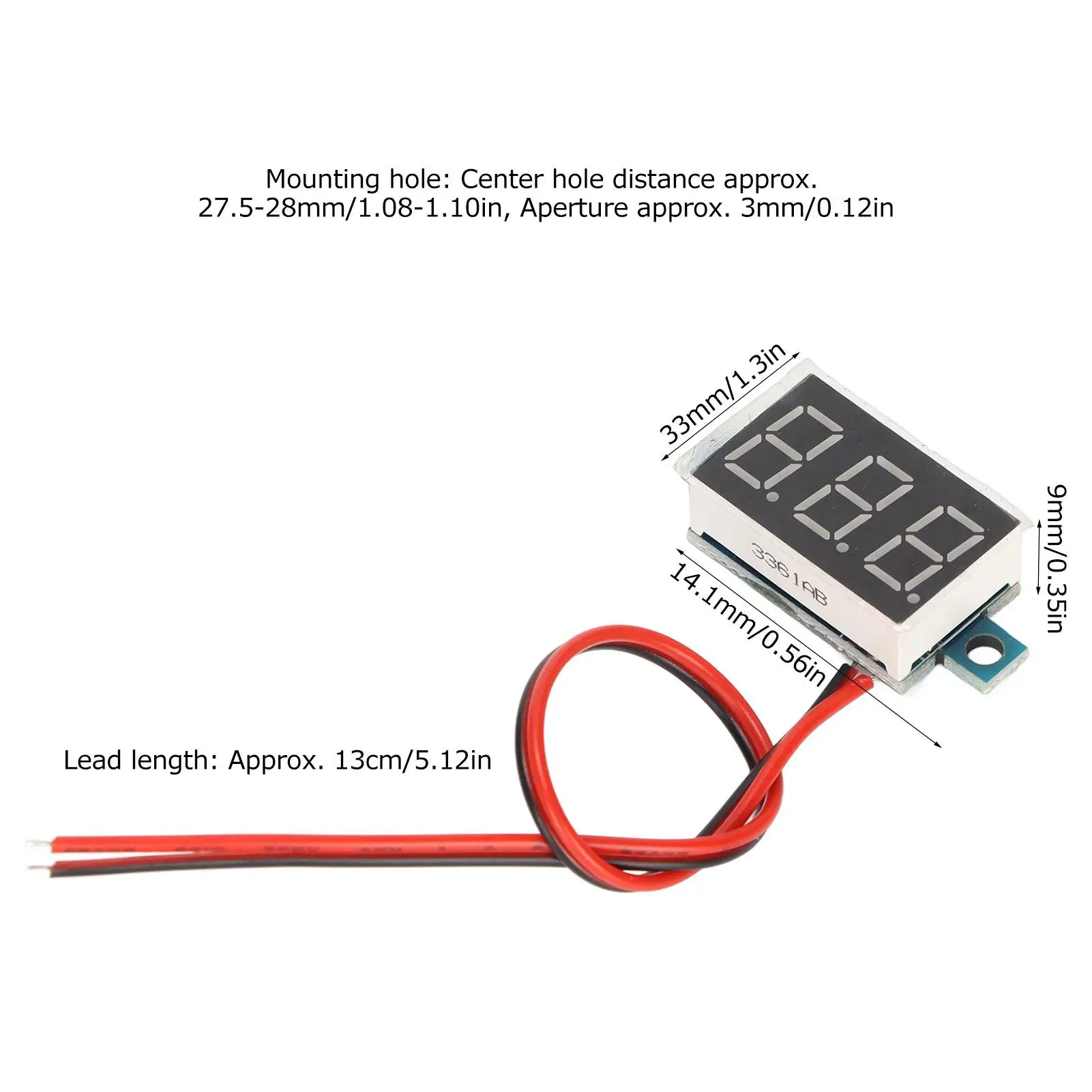 DC 4-40V Digital Voltmeter LED Panel Meter - High Accuracy DIY Voltage Measurement Display