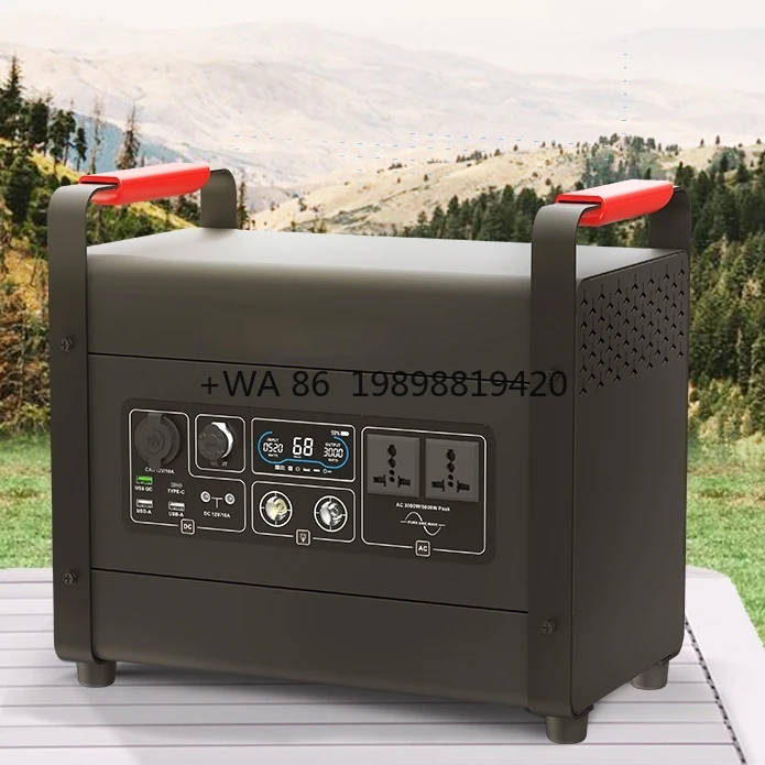 3000W Outdoor Portable Power Station Lifepo4 Solar Generator 3000 Watt