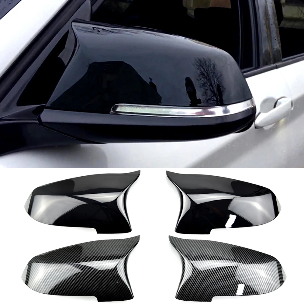 

Rearview Mirror Cover Wing Side Rear view Mirror Cap Fit For Bmw 5 Series F10 F11 F18 LCI 2014-2017 Car Tuning Accessories