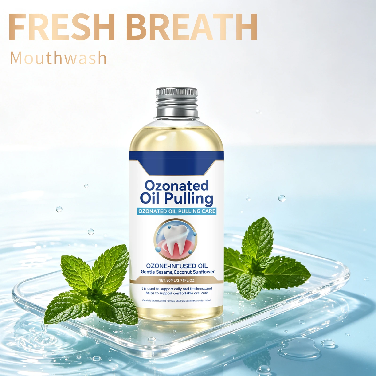 Teeth Oral Care Mouthwash Deep Cleansing Remove Bad Odor Teeth Stain Removal Lasting Freshing Breath Protect Gum Mouthwash 100ml