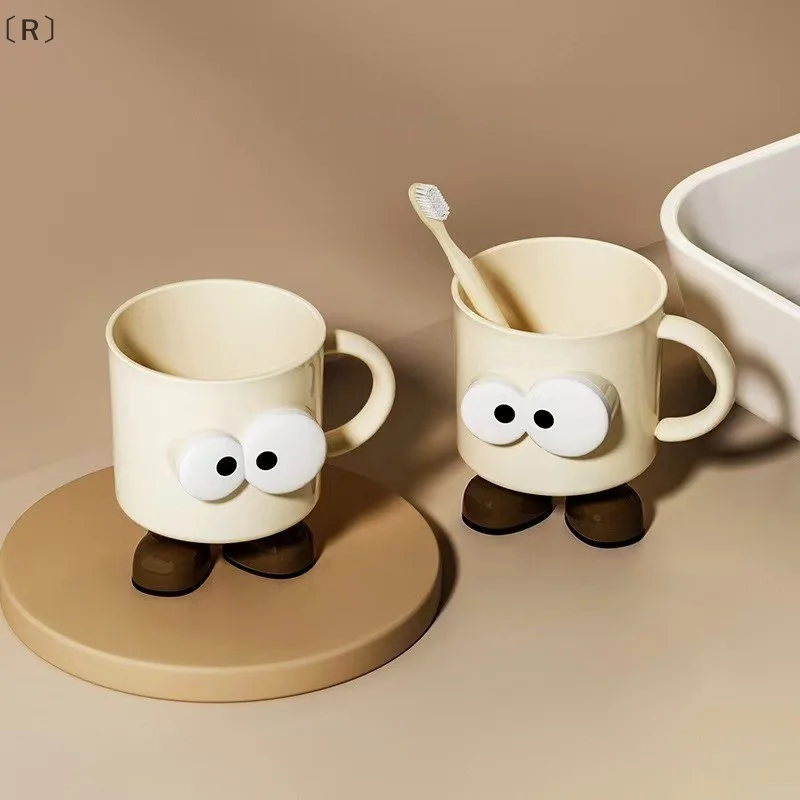 

〔R〕1 Piece Of Mouthwash Cup Household Toothbrush Cup Couple Girl Toothbrush Cup Cute Cartoon Wash Cup Anti-fall〔Winter2〕