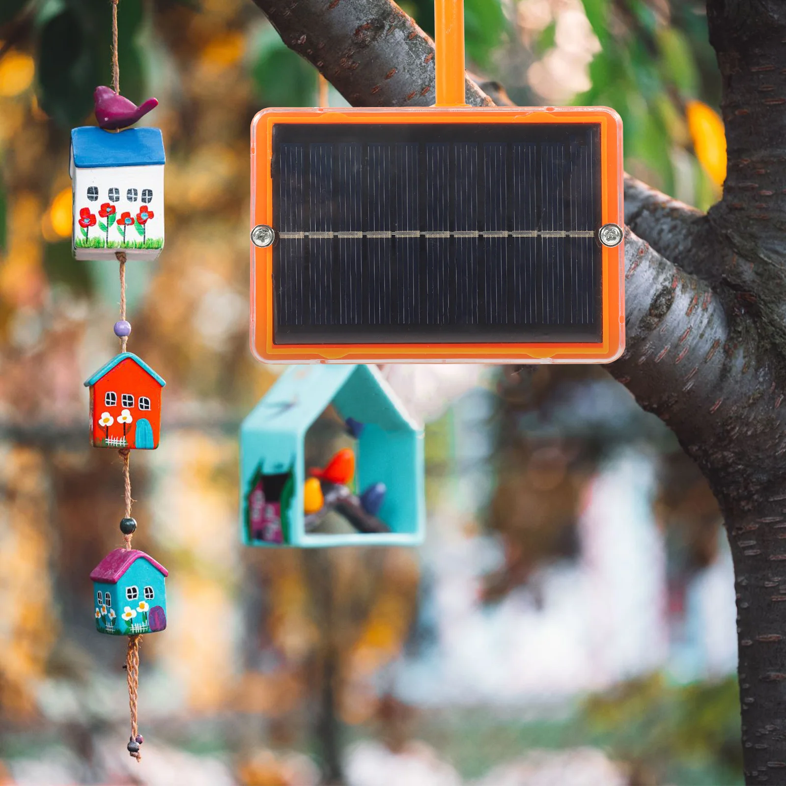 

1Pcs Solar Voice Box Bird Repeller Solar Powered Sturdy Waterproof Bird Control for Garden Orchard Fish Pond Lawn