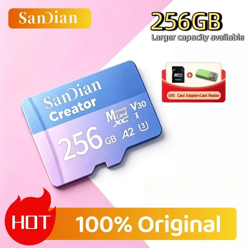 

High Endurance Original 128GB 256GB V30 C10 Micro TF SD Card For Dash Camera Home Security Surveillance Full HD
