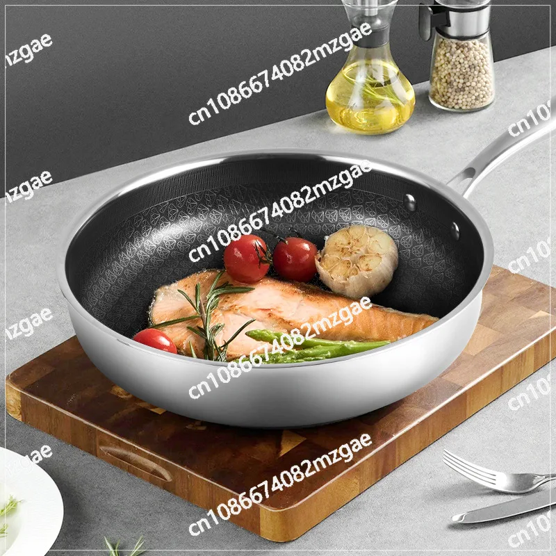 316 Stainless Steel Honeycomb Non-stick Cookware Set Pan Household Induction Cooker Gas Stove Universal Pan Frying Pan Set