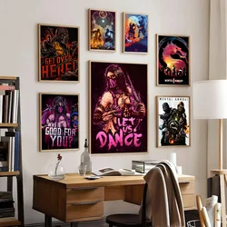 Mortal Kombat Whitepaper Poster Waterproof Paper Sticker Coffee House Bar Posters Wall Stickers