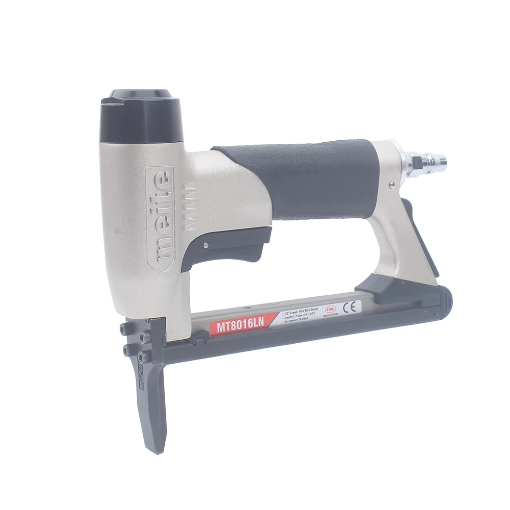 meite MT8016LN 21ga. Pneumatic 12.8mm Crown  Fine Wire Stapler Working Air Pressure 6-7kgf/cm2