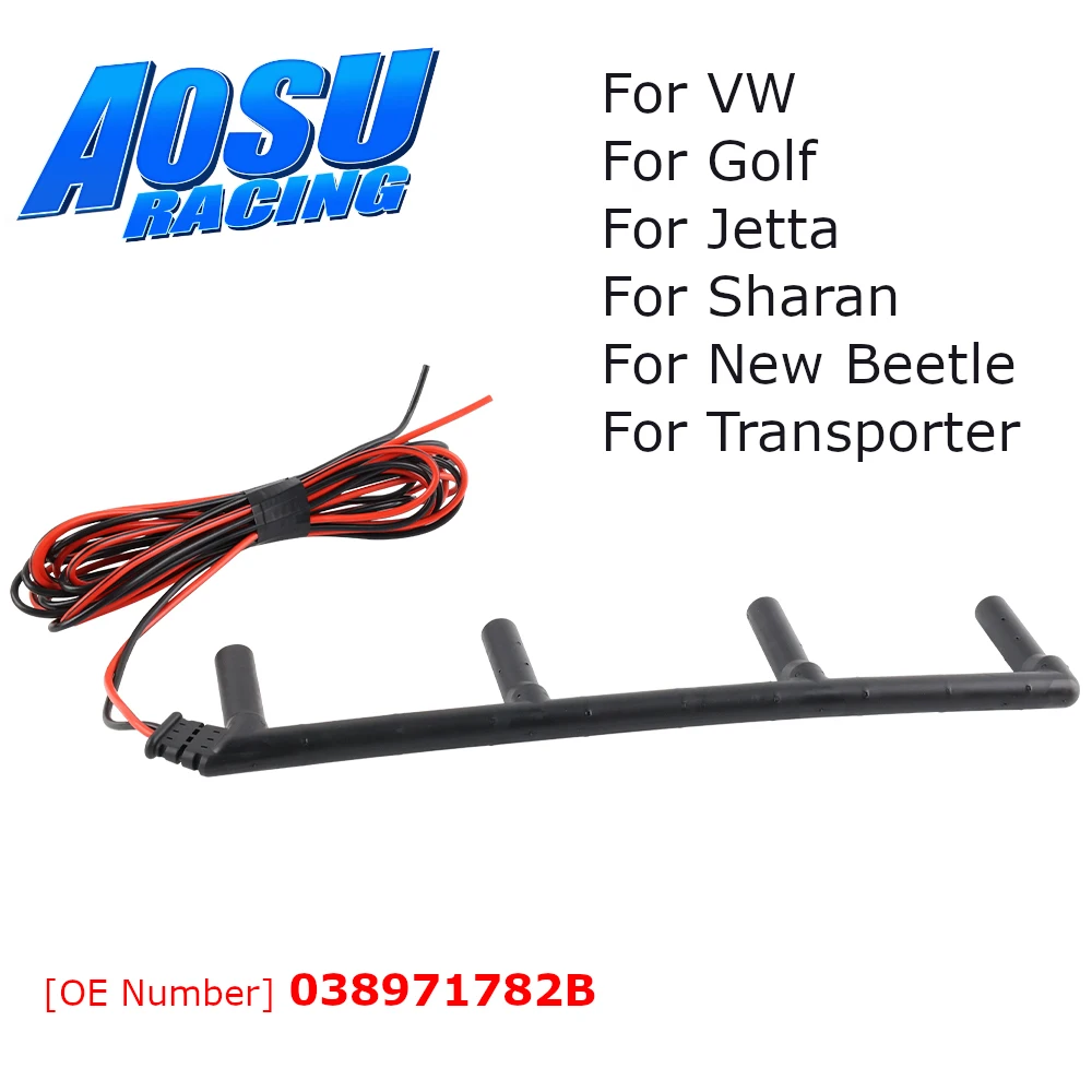 For VW Golf New Beetle Jetta Sharan Transporter Glow Plug Rail Bridge Wiring Harness ABS For AUDI A3 1.9 TDI 038971782B