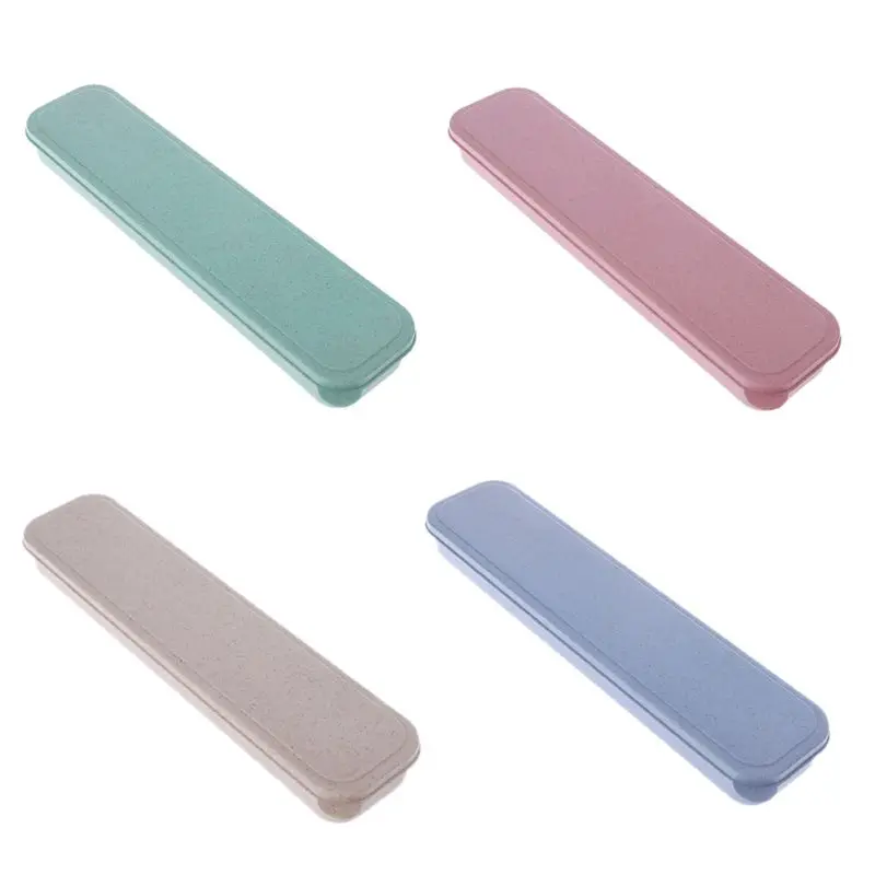 Portable Eco-Friendly Wheat Straw Cutlery Camping Box Dishware Kitchen Drop ship