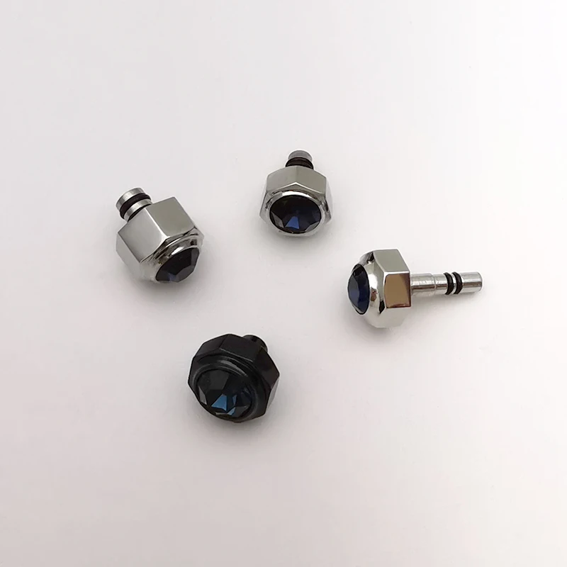 

Quality Sapphire Steel Watch Crowns For Santos Calibre Watch Parts Replacements