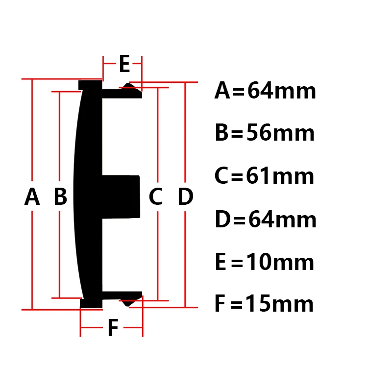 Capuchon central de roue de voiture vierge sans logo, couvercle de moyeu de jante, Volvo XC60, V70, S60, XC90, S80, V40, XC70, V50, 64mm, 4 pièces