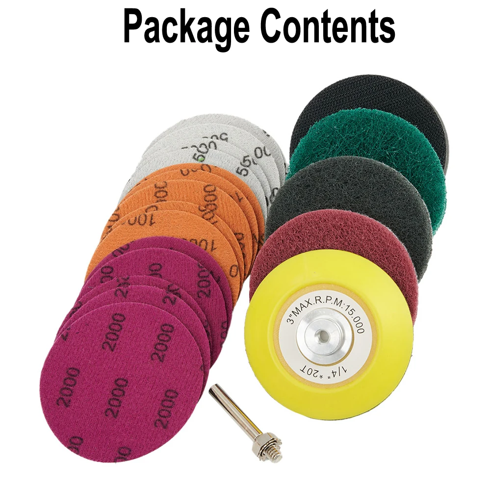 Accessories Pad Polishing Car for m16 Parts Replacement Set Sponge Tool 21PCS Waxing Bit Adapter Buffing Practical