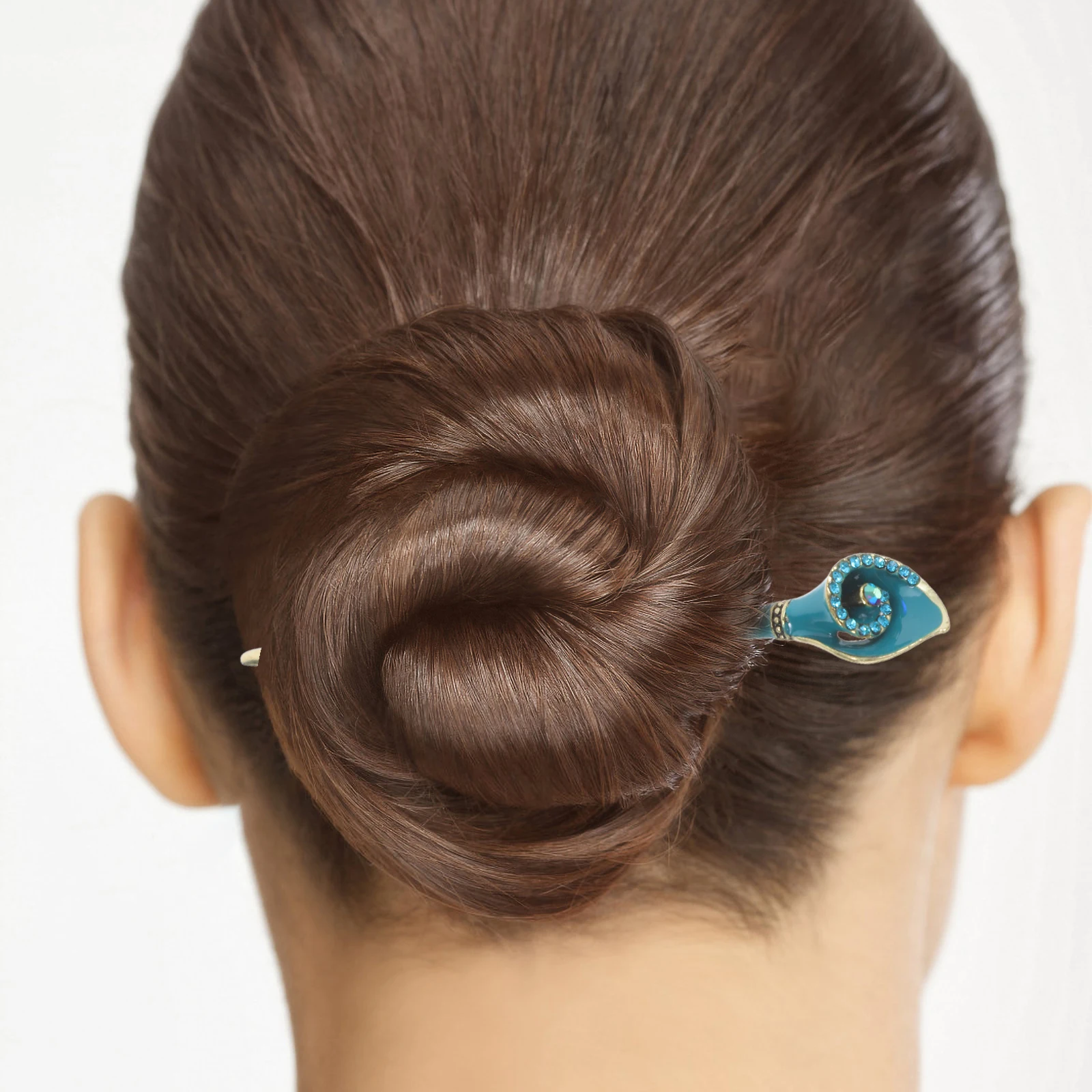 

Cloisonne Hairpin Vintage Decorative Retro Women Hair Chopsticks Alloy Stick Durable Fashion Design Hairstyle Party Gift